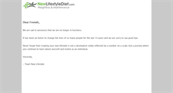 Desktop Screenshot of newlifestylediet.com